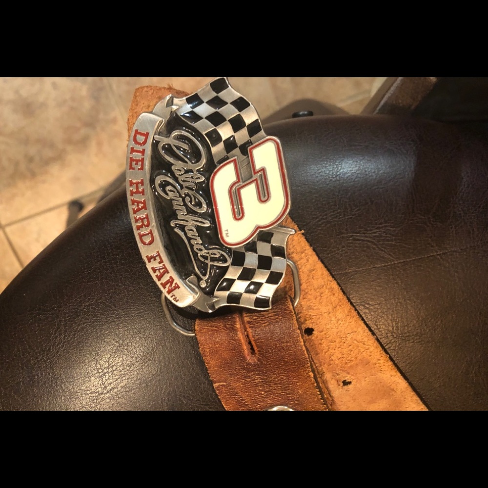 Vintage Dale Earnhardt leather belt
